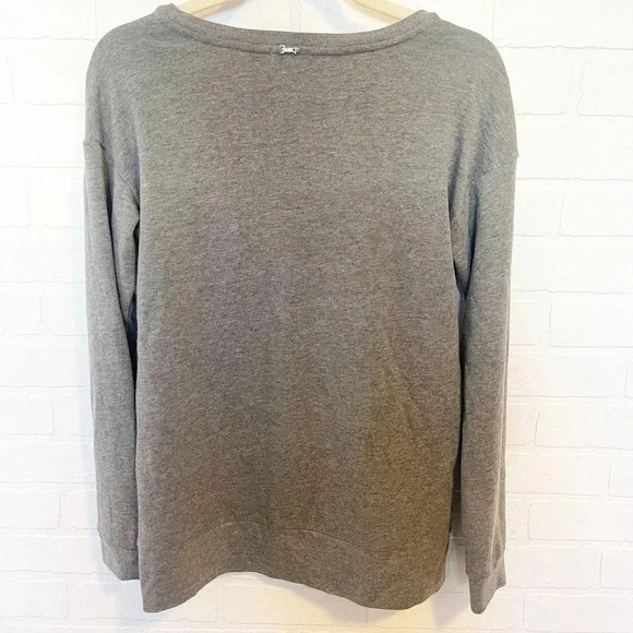 Juicy Couture Sequin Lips Sweater Pink Red Gray Size Medium - Picture 8 of 13